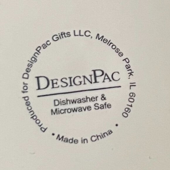 DesignPac Red with White Christmas Holiday Pine Trees Oversized Ceramic Mug - Picture 10 of 11